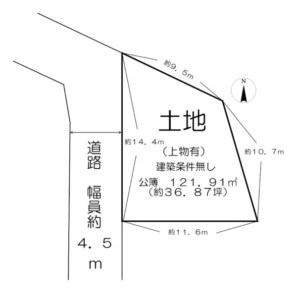 吉田町古家付き土地 画像1