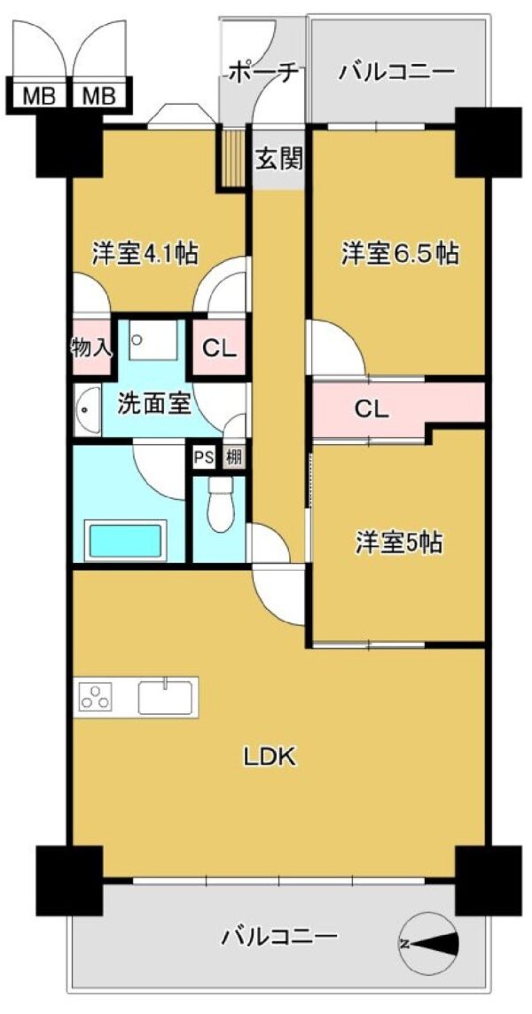 東急ドエル大和八木アネックスC棟 画像1
