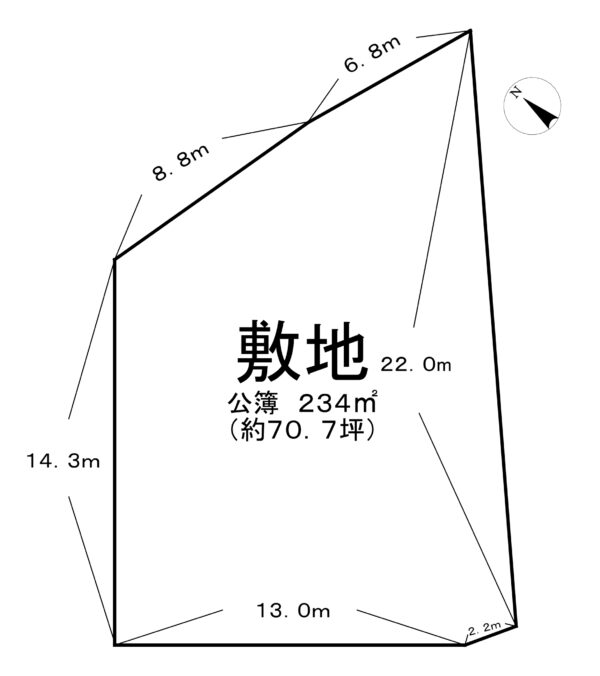 橿原市一町土地 画像1