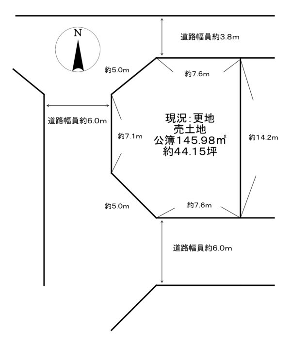 橿原市縄手町土地 画像1